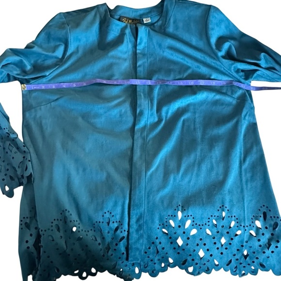 Vintage Turquoise Women's Jacket - Picture 3 of 6